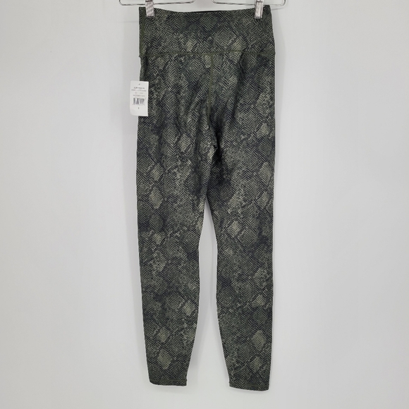 GOOD american dark green huntersnake core power leggings 0 - Picture 3 of 4